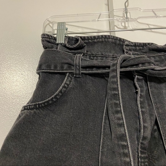 Topshop Belted Paperbag High Waisted Shorts Size 6 - Picture 5 of 8